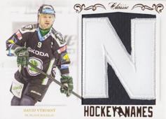 Výborný David 15-16 OFS Classic Hockey Names "N" #HN-14
