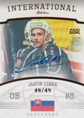 Cibák Jakub 22-23 GOAL Cards Chance liga International Team Autograph #IT-7