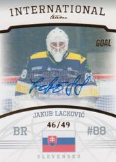 Lackovič Jakub 22-23 GOAL Cards Chance liga International Team Autograph #IT-16