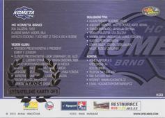 Kometa Brno 13-14 OFS Plus Klubové karty Update Gold #3