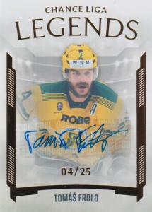 Frolo Tomáš 23-24 GOAL Cards Chance liga Legends Autograph #LL-FRT