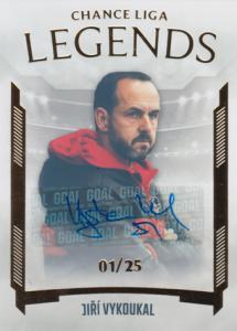 Vykoukal Jiří 23-24 GOAL Cards Chance liga Legends Autograph #LL-VYJ