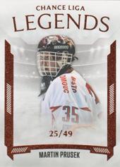 Prusek Martin 22-23 GOAL Cards Chance liga Legends Parallel #LL-3