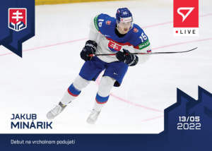 Minárik Jakub 2022 Hokejové Slovensko LIVE #L-02