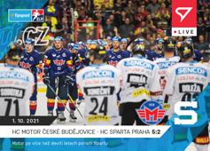 České Budějovice-Sparta Praha 21-22 Tipsport Extraliga LIVE #L-017