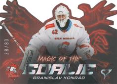 Konrád Branislav 23-24 Tipsport Extraliga Magic of the Goalie Die Cut Limited #MG-10