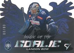 Bow Landon 23-24 Tipsport Extraliga Magic of the Goalie Die Cut Limited #MG-18