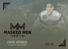 Hosnedl Lukáš 18-19 OFS Chance liga Masked Men Gold Rainbow #MM26