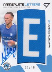 Talovierov Maksym 22-23 Fortuna Liga Nameplate Letters "E" #NL-MT