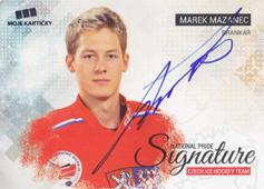 Mazanec Marek 2018 MK Reprezentace National Pride Signature #NPS-MM