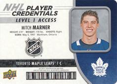 Marner Mitch 18-19 Upper Deck MVP NHL Player Credentials Level 1 Access #NHL-MM