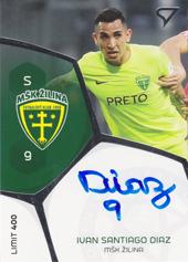 Diaz Ivan Santiago 17-18 Futbalové Slovensko Podpisové karty Slovnaft Cup #PS-3