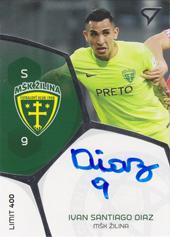 Diaz Ivan Santiago 17-18 Futbalové Slovensko Podpisové karty Slovnaft Cup #PS-3
