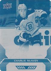 McAvoy Charlie 20-21 Upper Deck MVP Printing Plate Cyan #30