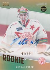 Pittr Michal 22-23 GOAL Cards Chance liga Rookie Autograph #RO-9