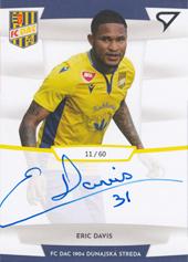 Davis Eric 19-20 Futbalové Slovensko Slovnaft Cup Autograph #SA04