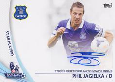 Jagielka Phil 13-14 Topps Premier Gold Star Players Autographs #SP-PJ