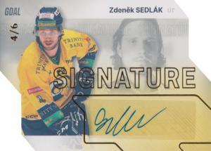 Sedlák Zdeněk 23-24 GOAL Cards Chance liga Signature Gold #S-4