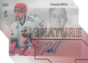 Drtil Tomáš 23-24 GOAL Cards Chance liga Signature Gold #S-14