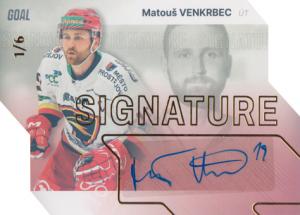 Venkrbec Matouš 23-24 GOAL Cards Chance liga Signature Gold #S-16