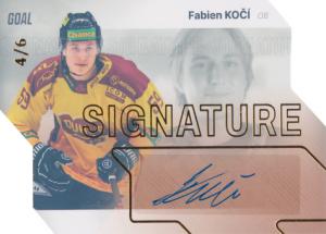 Kočí Fabien 23-24 GOAL Cards Chance liga Signature Gold #S-24