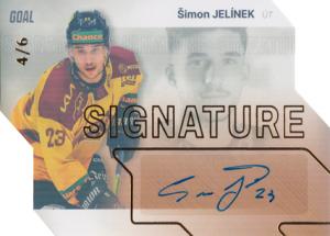 Jelínek Šimon 23-24 GOAL Cards Chance liga Signature Gold #S-26
