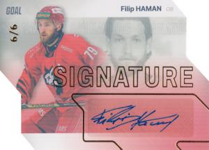 Haman Filip 23-24 GOAL Cards Chance liga Signature Gold #S-32