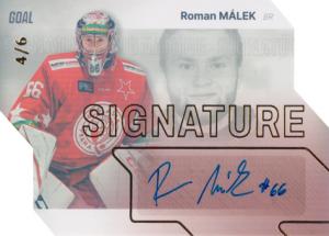 Málek Roman 23-24 GOAL Cards Chance liga Signature Gold #S-34