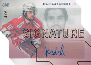 Hrdinka František 23-24 GOAL Cards Chance liga Signature Gold #S-35