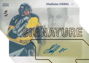 Habal Vladislav 23-24 GOAL Cards Chance liga Signature Gold #S-40