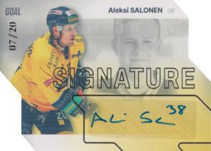 Salonen Aleksi 23-24 GOAL Cards Chance liga Signature Silver #S-3