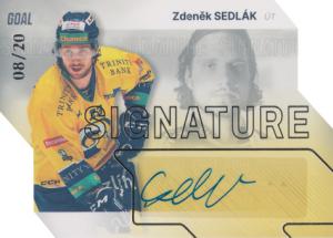 Sedlák Zdeněk 23-24 GOAL Cards Chance liga Signature Silver #S-4