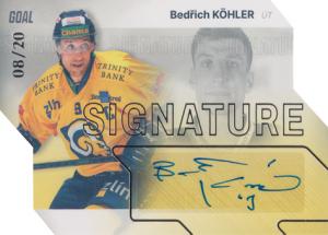 Köhler Bedřich 23-24 GOAL Cards Chance liga Signature Silver #S-5