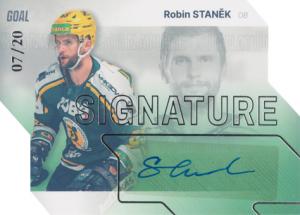 Staněk Robin 23-24 GOAL Cards Chance liga Signature Silver #S-8