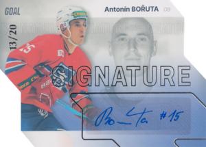 Bořuta Antonín 23-24 GOAL Cards Chance liga Signature Silver #S-11