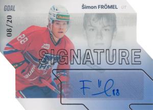 Frömel Šimon 23-24 GOAL Cards Chance liga Signature Silver #S-13