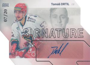 Drtil Tomáš 23-24 GOAL Cards Chance liga Signature Silver #S-14