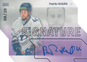 Husák Patrik 23-24 GOAL Cards Chance liga Signature Silver #S-20