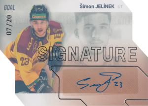 Jelínek Šimon 23-24 GOAL Cards Chance liga Signature Silver #S-26