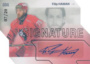 Haman Filip 23-24 GOAL Cards Chance liga Signature Silver #S-32
