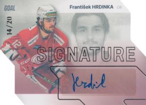 Hrdinka František 23-24 GOAL Cards Chance liga Signature Silver #S-35