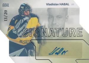 Habal Vladislav 23-24 GOAL Cards Chance liga Signature Silver #S-40