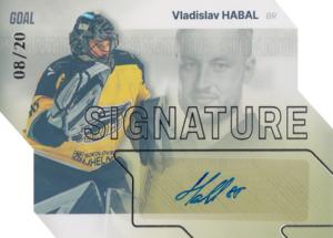 Habal Vladislav 23-24 GOAL Cards Chance liga Signature Silver #S-40