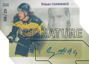 Csamangó Štěpán 23-24 GOAL Cards Chance liga Signature Silver #S-42
