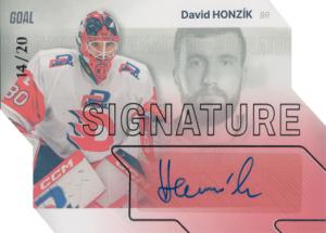 Honzík David 23-24 GOAL Cards Chance liga Signature Silver #S-43