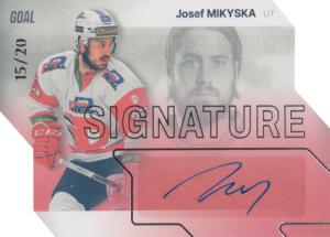Mikyska Josef 23-24 GOAL Cards Chance liga Signature Silver #S-46