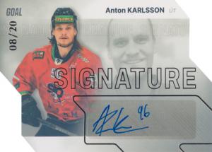 Karlsson Anton 23-24 GOAL Cards Chance liga Signature Silver #S-49