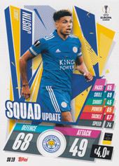 Justin James 20-21 Topps Match Attax Extra CL Squad Update #SU19
