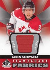 Schwartz Jaden 12-13 SP Game Used Authentic Fabrics Team Canada #TC-22