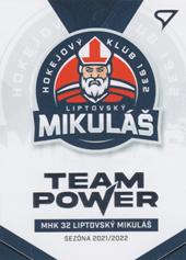 Liptovský Mikuláš 21-22 Tipos Extraliga Team Power #TP-32